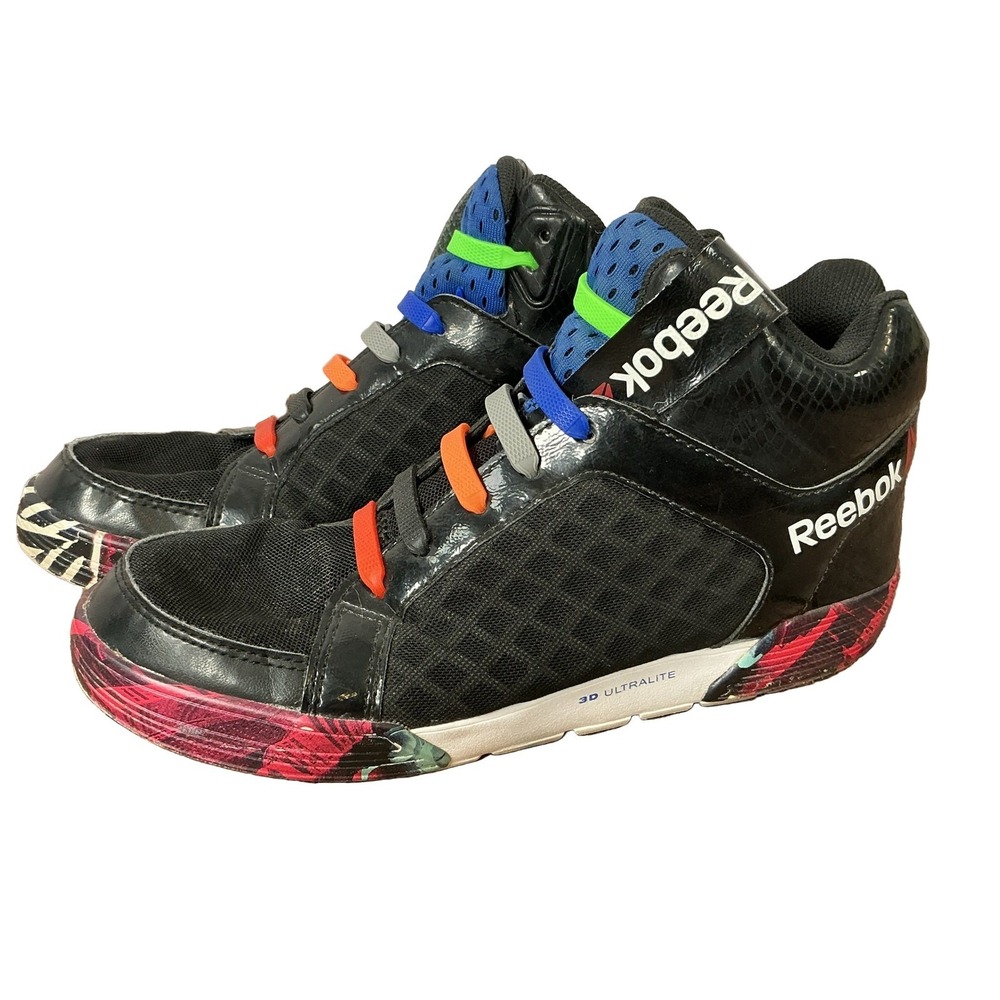 Reebok Dance M47819 Women's Sneakers Black Multi-color Size 7 Lightweight